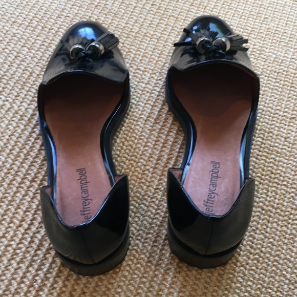 Jeffrey Campbell | Open Case Black Patent Leather Loafers - Picture 8 of 10